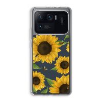 Sunflower and bees: Xiaomi Mi 11 Ultra Transparant Hoesje