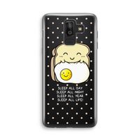 Sleep All Day: Samsung Galaxy J8 (2018) Transparant Hoesje