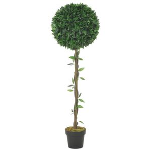 VidaXL Kunstplant met pot laurierboom 130 cm groen