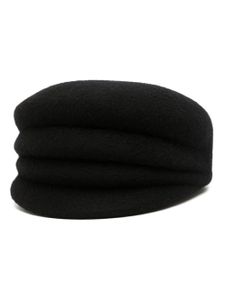 Yohji Yamamoto 3-Fold wool hunting cap - Noir