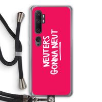 Neuters (roze): Xiaomi Mi Note 10 Transparant Hoesje met koord