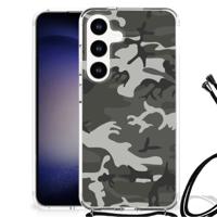 Samsung Galaxy S24 Doorzichtige Silicone Hoesje Army Light - thumbnail