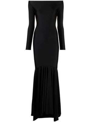 Atu Body Couture robe longue évasée à épaules dénudées - Noir