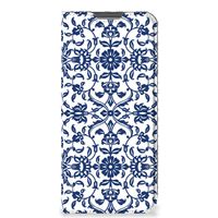 OPPO A96 | A76 Smart Cover Flower Blue - thumbnail