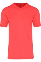 RAGMAN Regular Fit T-Shirt V-hals roos, Effen - thumbnail