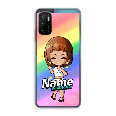 Chibi Maker vrouw: Xiaomi Poco M3 Pro 5G Transparant Hoesje