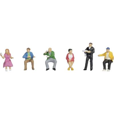NOCH 15239 H0 In het restauratierijtuig figuren Geverfd, Staand, Zittend