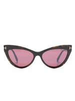 TOM FORD Eyewear lunettes de soleil à monture papillon - Vert