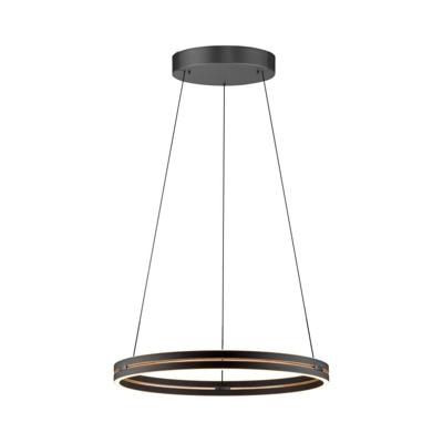 Paul Neuhaus Strakke hanglampPure E-Loop zwart Ø 70cm - 2551-18