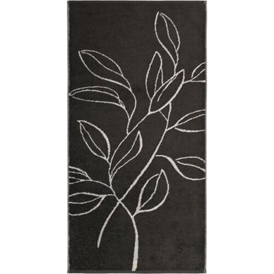 Cawö Cawo Atelier Floral Handdoek 50/100 basalt