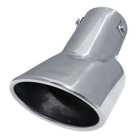 Simoni Racing Uitlaatsierstuk Ovaal RVS - 116x86xL180mm - Montage 46->74mm SRTRX86