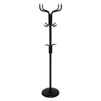 5Five Kapstok - zwart - metaal - 11 haken - 178 cm - staand