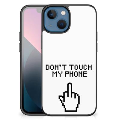 Apple iPhone 13 mini | Telefoon Hoesje | Finger Don&apos;t Touch My Phone