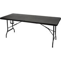 Perel folding table wood Campingtafel Zwart FP180W Belastbaarheid (gewicht) (max.) 100 kg