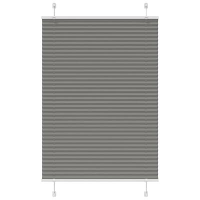 Pliss rolgordijn 100x150 cm stofbreedte 99,4 cm antraciet