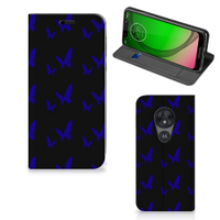 Motorola Moto G7 Play Hoesje met Magneet Vlinder Patroon