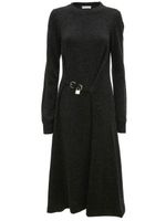 JW Anderson robe en maille à détail de cadenas - Noir - thumbnail