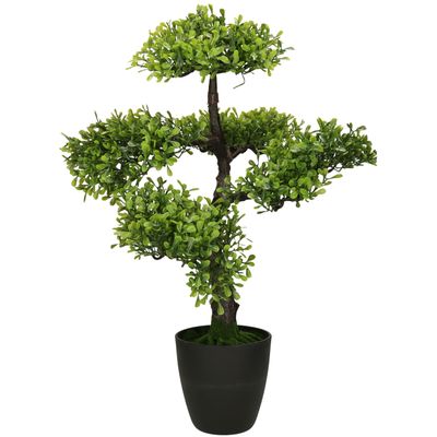 Kunstplant bonsai boompje in pot - Japans decoratie - 50 cm - Type Kyoto light Kunstplant bonsai boompje in pot - Japans decoratie - 50 cm - Type Kyoto light