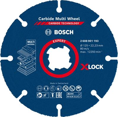 Bosch Accessoires Expert Carbide Multi Wheel X-LOCK doorslijpschijf 125 mm, 1 mm, 22,23 mm - 1 stuk(s) - 2608901193
