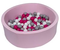 Viking Choice  Roze ballenbak 90 cm met 150 ballen wit, paars & grijs - thumbnail