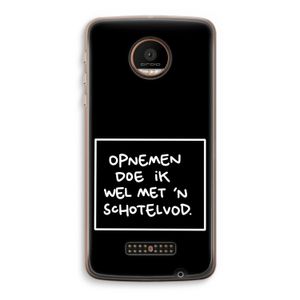 Schotelvod: Motorola Moto Z Force Transparant Hoesje