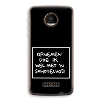 Schotelvod: Motorola Moto Z Force Transparant Hoesje