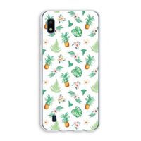 Ananas bladeren: Samsung Galaxy A10 Transparant Hoesje Ananas bladeren: Samsung Galaxy A10 Transparant Hoesje