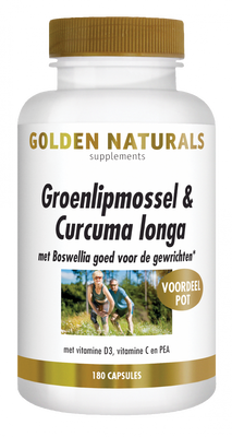 Golden Naturals Groenlipmossel & Curcuma longa Capsules