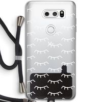 Wimpers: LG V30 Transparant Hoesje met koord