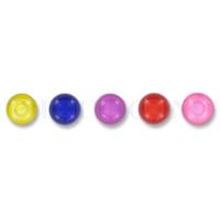 Balletje set 1.6 x 5 mm acryl transparant - 5 stuks