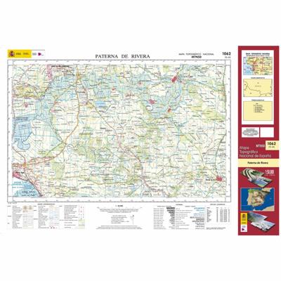 Topografische kaart 1062 MT50 Paterna de Rivera | CNIG - Instituto Geográfico Nacional1