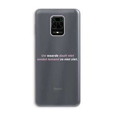uw waarde daalt niet: Xiaomi Redmi Note 9 Pro Transparant Hoesje