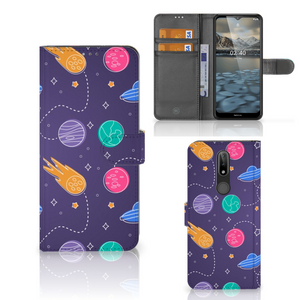 Nokia 2.4 Wallet Case met Pasjes Space