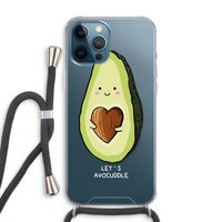 Avocuddle: iPhone 12 Pro Max Transparant Hoesje met koord