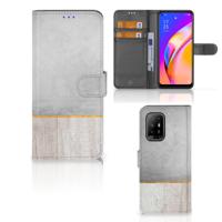 OPPO Reno5 Z | A94 5G | Book Style Case | Wood Concrete