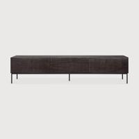 Ethnicraft TV-meubel 'Grooves' Gevernist Teakhout, 242cm