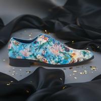Azure Bloom Lureaux - Handgemaakte Nette Schoenen Voor Heren