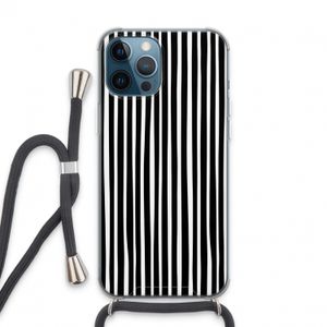Stripes: iPhone 13 Pro Max Transparant Hoesje met koord