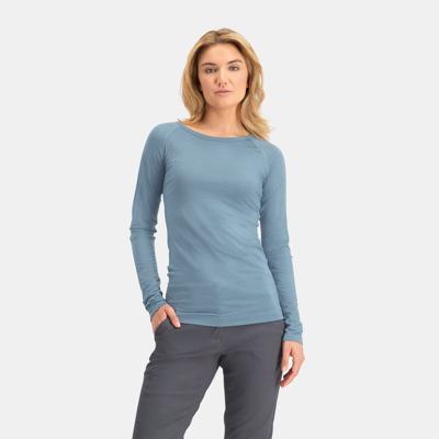 Pure Merino Longsleeve Dames | Light Denim | L