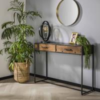 Sidetable Stuco 110cm - Robuust hardhout - thumbnail