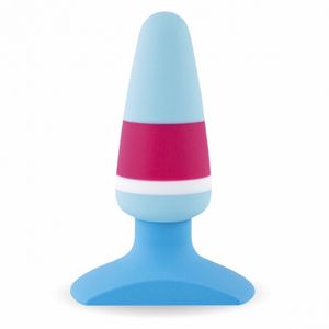 FeelzToys - Plugz Butt Plug Color Siliconen Unisex Anale Plug Blauw