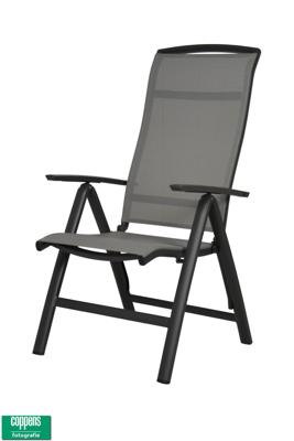 Qopps Houston verstelbare tuinstoel met aluminium armleuning