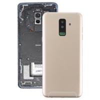 Achtercover met Zijkleutels & camera lens voor Galaxy A6 PLUS (2018)/A605 (goud)