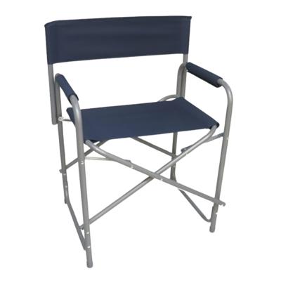 Gerimport camping buiten klapstoel - donkerblauw - L46 x B60 x H80 cm