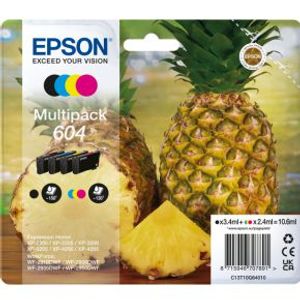 Epson 604 inktcartridge 4 stuk(s) Compatibel Normaal rendement Zwart, Cyaan, Magenta, Geel