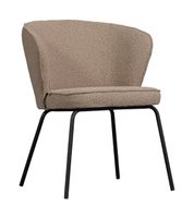 BePureHome Eetkamerstoel 'Admit' Bouclé, kleur Beige