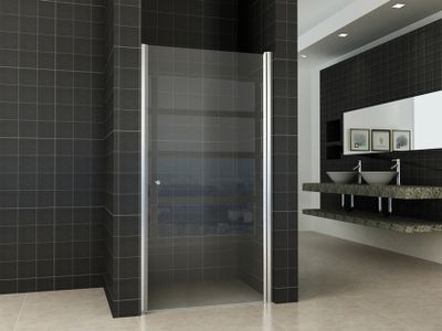 Nisdeur Wiesbaden Between | 100x200 cm | Nano-coating | Helder glas | Chroom beslag