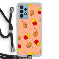 Chicken 'n Fries: Samsung Galaxy A52 Transparant Hoesje met koord