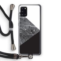 Combinatie marmer: Samsung Galaxy A31 Transparant Hoesje met koord