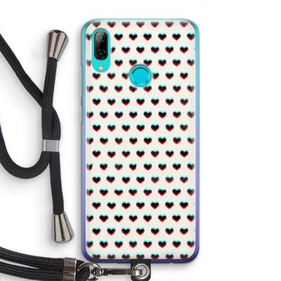 Hartjes: Huawei P Smart (2019) Transparant Hoesje met koord